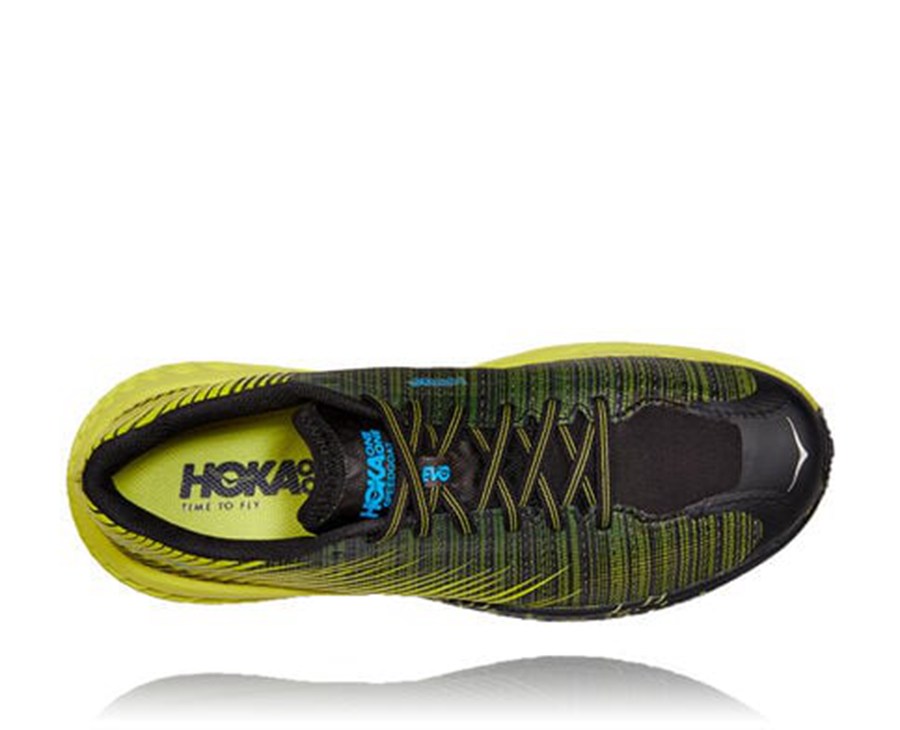 Tenis Trail Hoka One One Feminino Pretas/Verdes - Evo Speedgoat - 284-QDCHMV